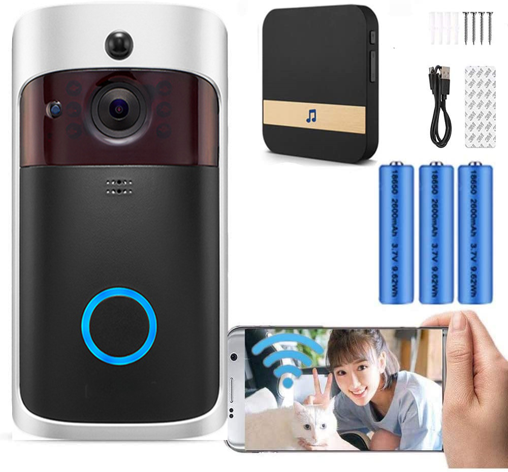 Smart Doorbell Wired - Video Doorbell Camera HD WiFi Doorbell