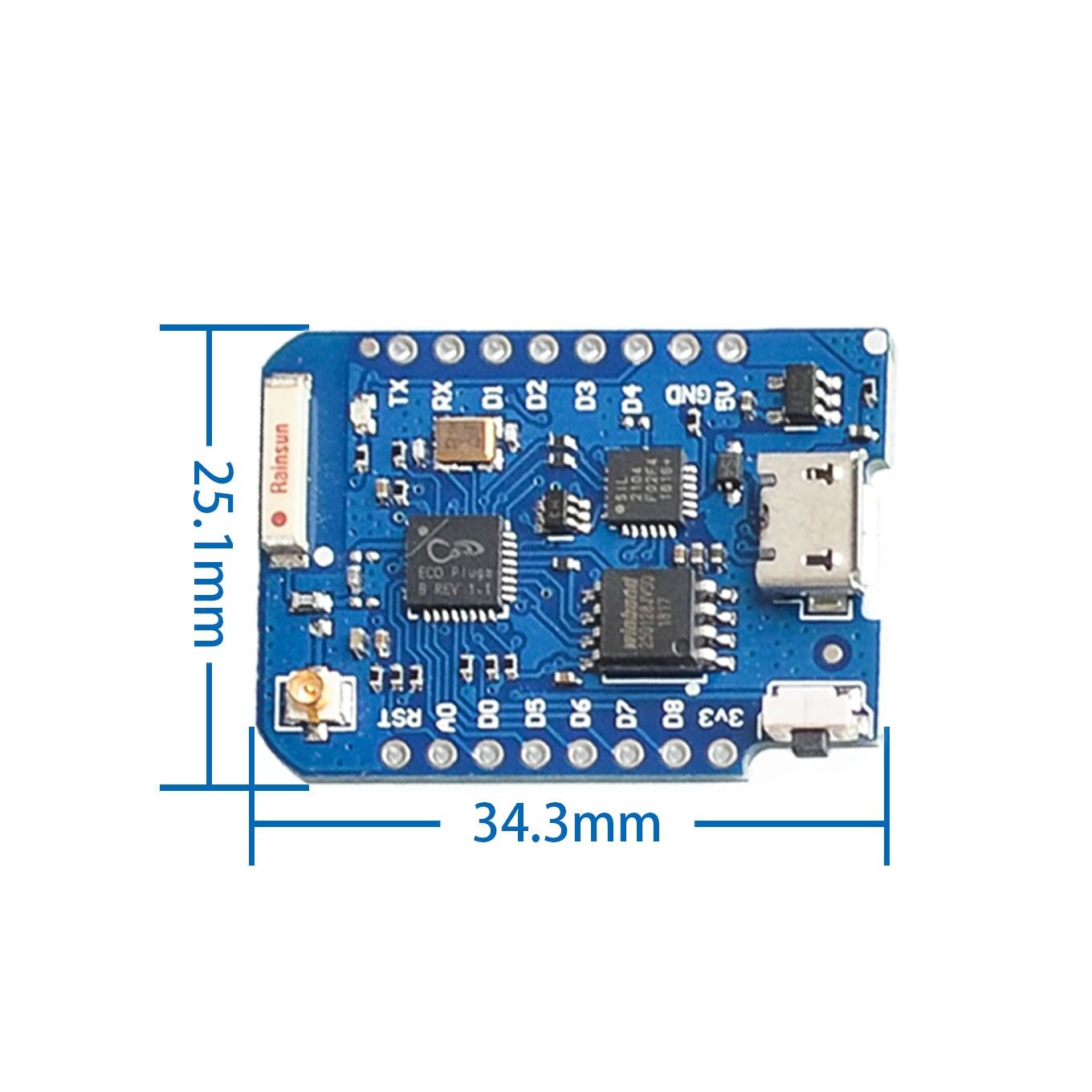 WEMOS D1 Mini Pro 4M 16M Bytes - огляд і ціна Esp8266 Nodemcu Board
