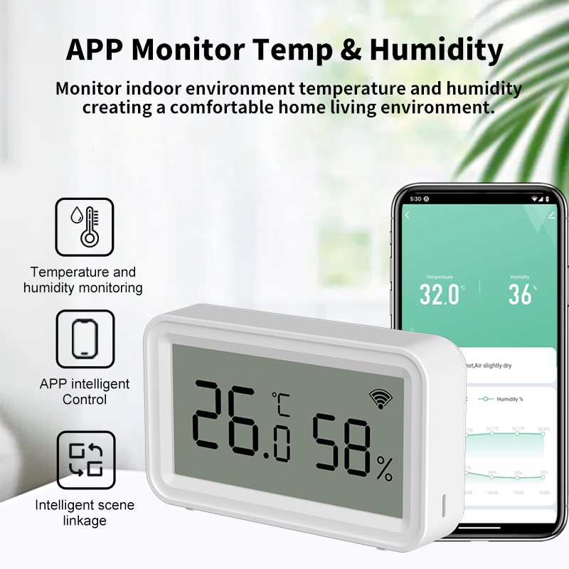 Tuya Zigbee WiFi Thermometer H - огляд і ціна Temperature Humidity Sensor