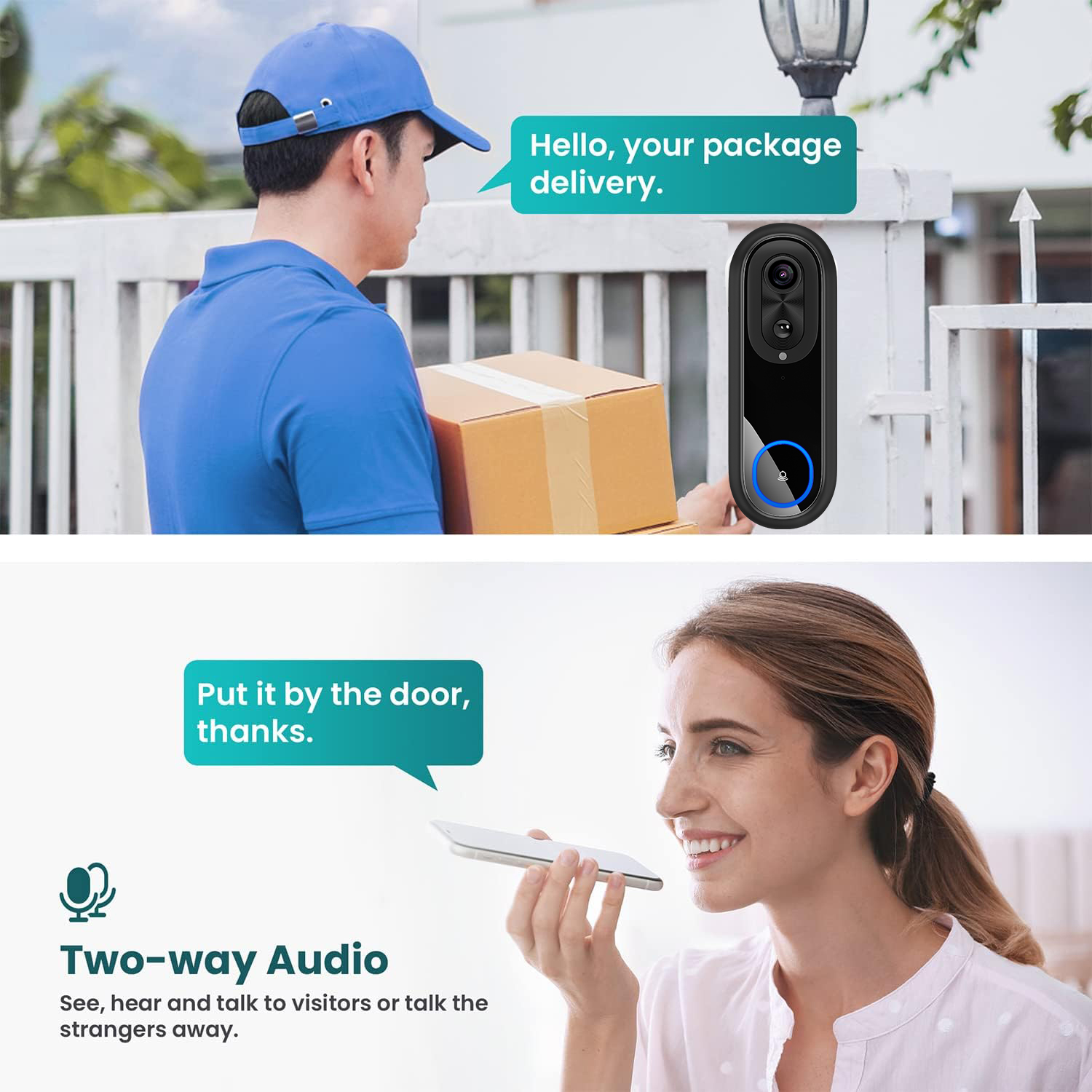 5G 2.4G WiFi Video Doorbell 10 - огляд і ціна Smart Doorbell Wired
