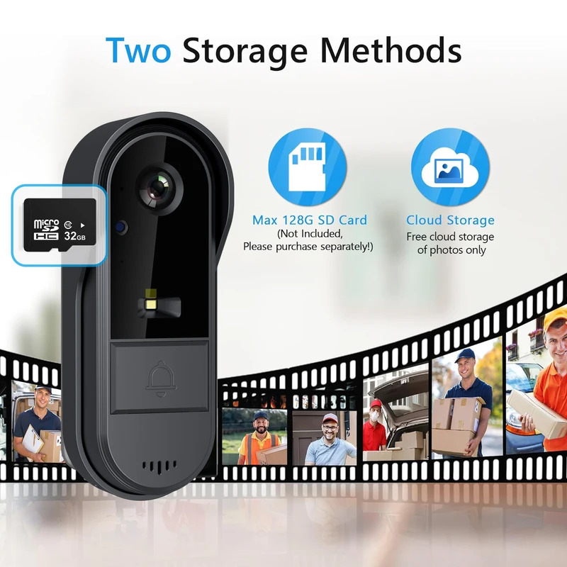 Tuya WiFi doorbell  2-way HD 1 - огляд і ціна Smart Doorbell Wired