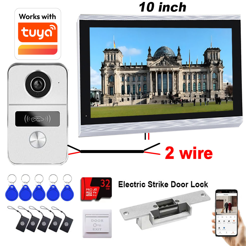 New 2 Wires Tuya Wifi Video In - огляд і ціна Smart Doorbell Wired