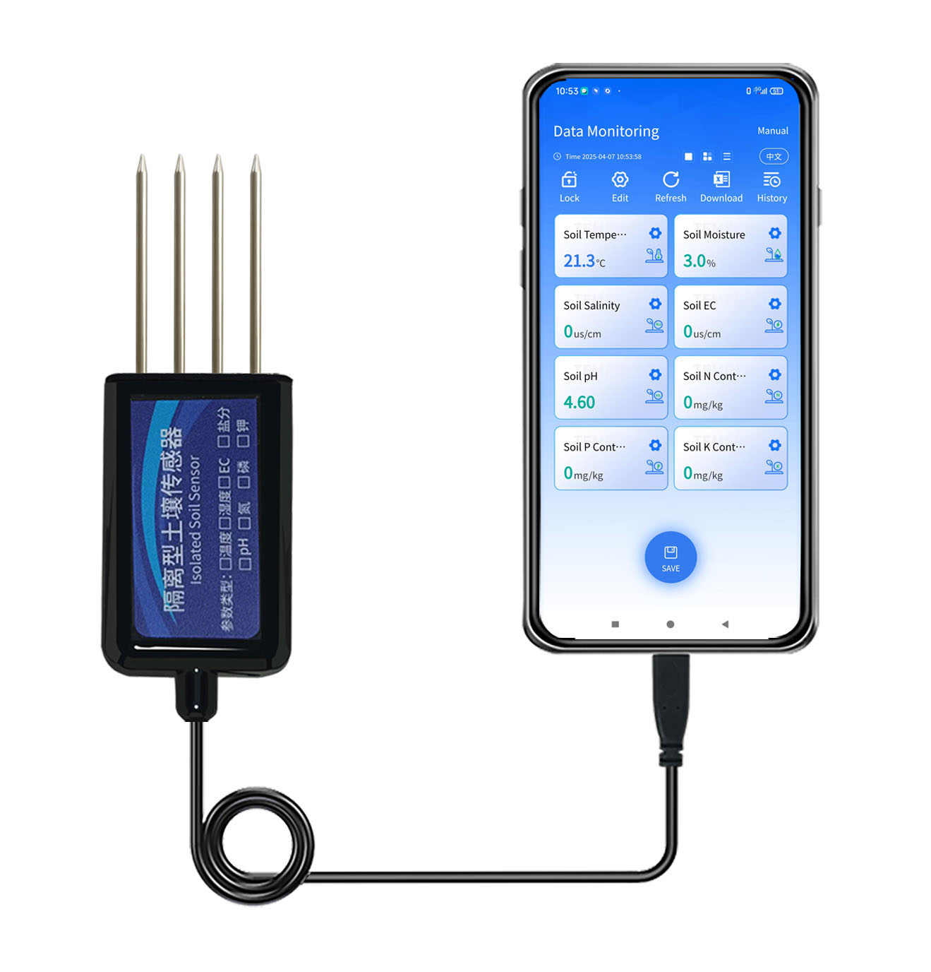 8 in 1 Digital Soil Sensor And - огляд і ціна Temperature Humidity Sensor