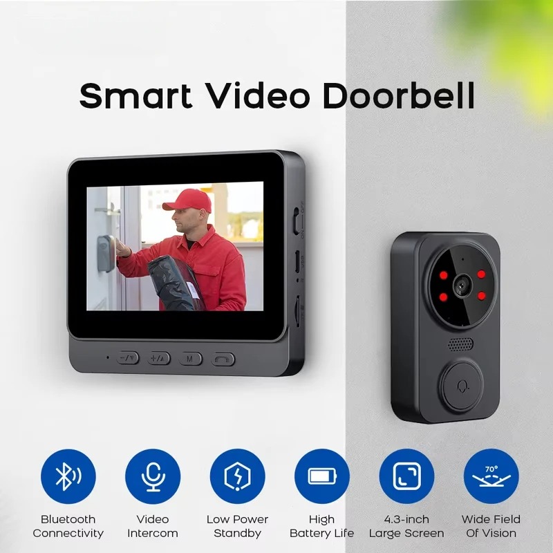 M8 Smart Visual Doorbell WiFi  - огляд і ціна Smart Doorbell Wired