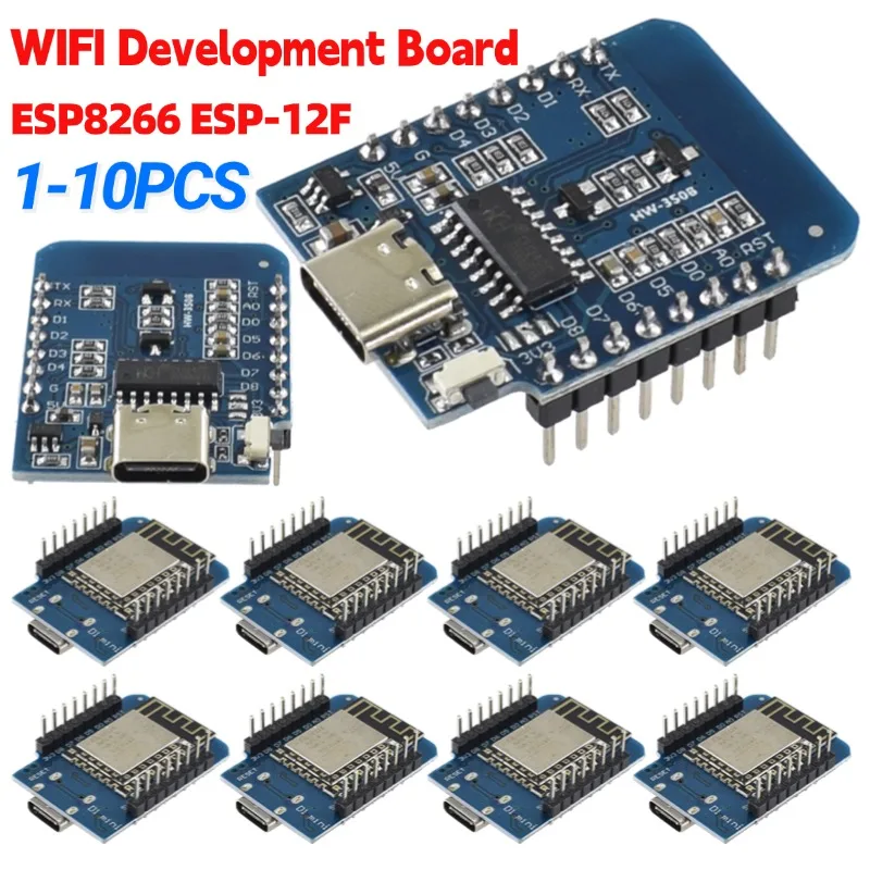 1-10PCS ESP8266 ESP-12F D1 Min - огляд і ціна Esp8266 Nodemcu Board