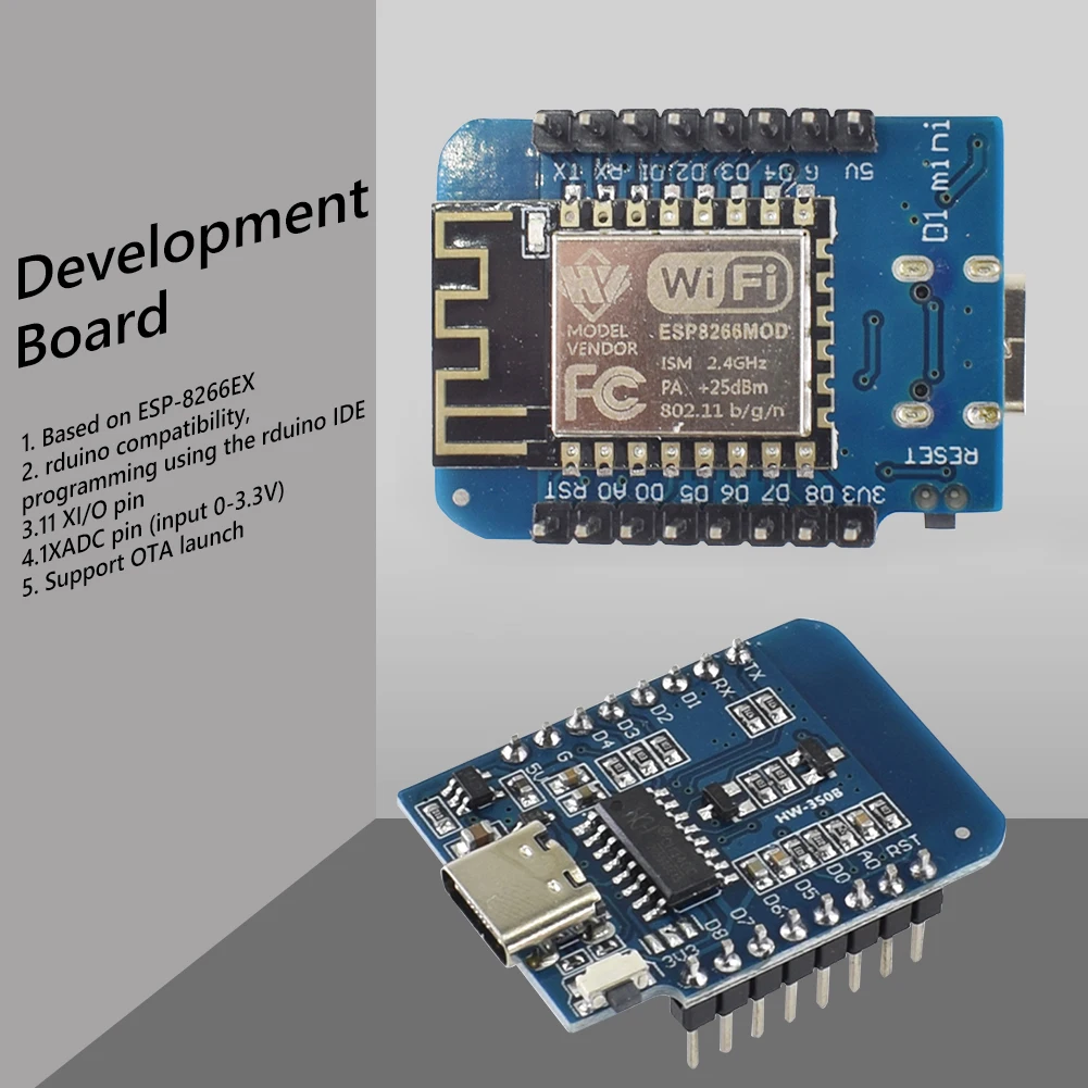 1-10PCS ESP8266 ESP-12F D1 Min - огляд і ціна Esp8266 Nodemcu Board